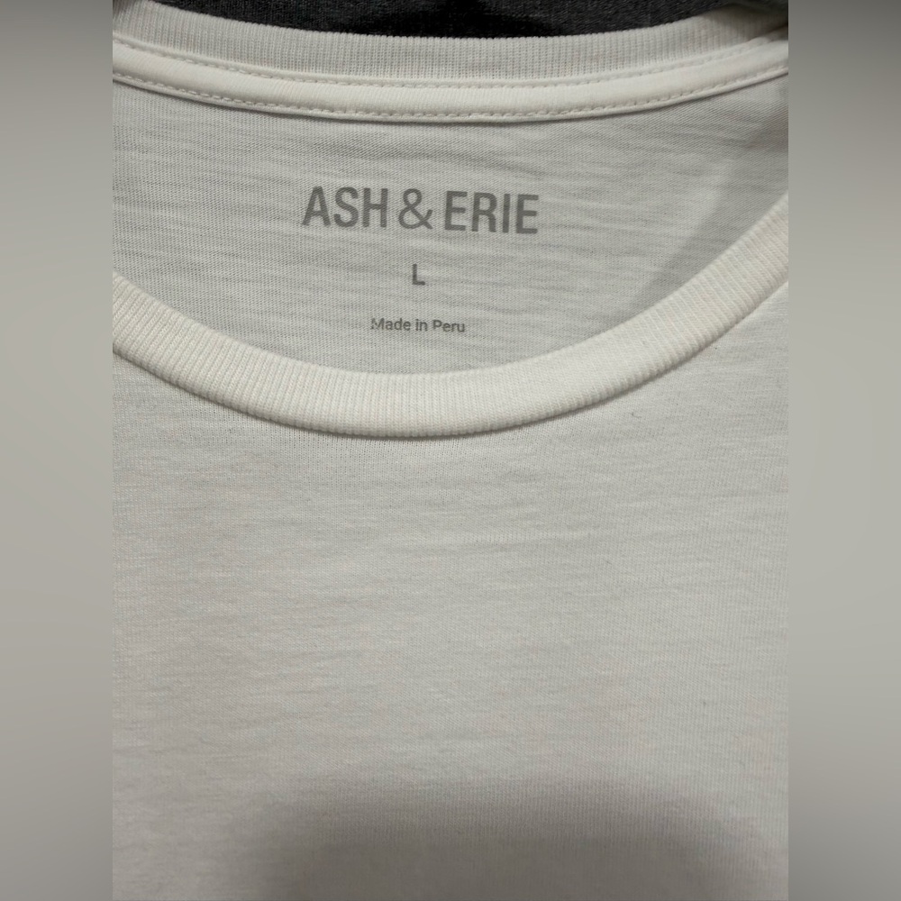 Ash & Erie Classic White Tee - Picture 2 of 4